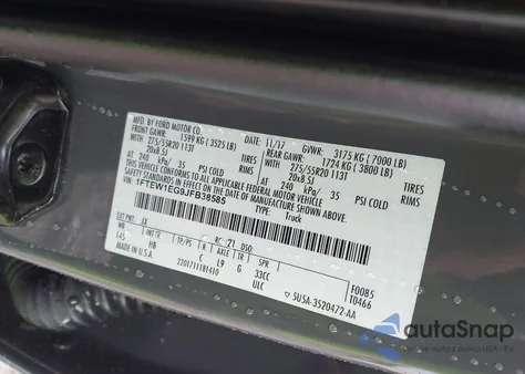 2018 Ford F-150 Lariat from USA, damaged, VIN 1FTEW1EG9JFB38585